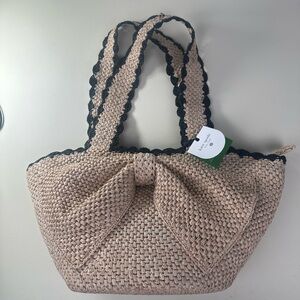 kate spade x Target Natural Raffia Bow Tote Bag
